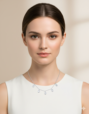 Koura Frosted Halo Necklace