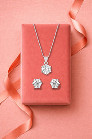Essential Round Solitaire Pendant Set