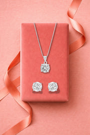 Round Solitaire Pendant set