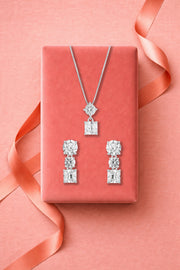 Dual Solitaire Pendant Set