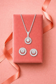 Eternal Orbit Circle pendant set