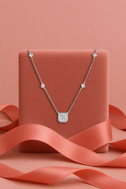 Halo Solitaire Necklace