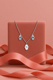Silhouette Evil Eye Necklace