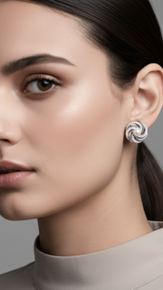 Koura Halo Thread Earrings