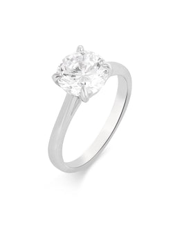 Solitaire Crystal Ring