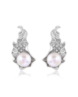 Aurora Pearl Bloom Studs