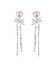 Signature Heart Solitaire Earrings
