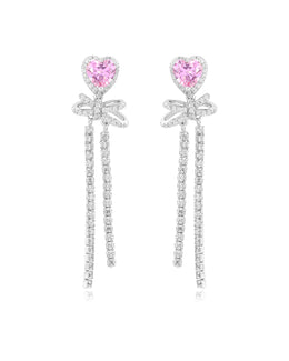 Signature Heart Solitaire Earrings