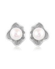 Elin Orbit Pearl Studs