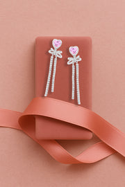 Signature Heart Solitaire Earrings