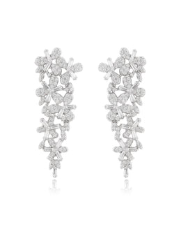 Floral Cascade Drop Earrings
