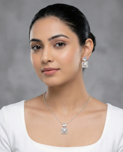 Pearl Quadrant Pendant Set