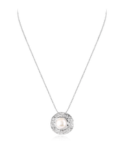 Pearl Enclosed Pendant Set