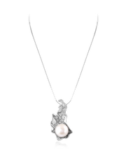 Organic Pearl Setting Pendant Set