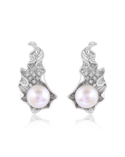 Organic Pearl Setting Pendant Set