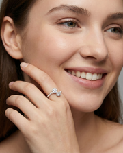 Solitaire Sleek Crest Ring