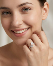 Solitaire Star Ring