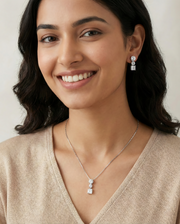 Dual Solitaire Pendant Set