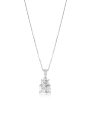 Recta Solitaire Pendant Set