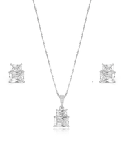 Recta Solitaire Pendant Set