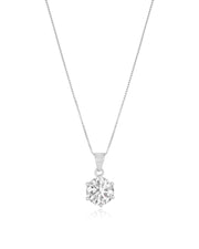 Timeless Round Solitaire Pendant Set