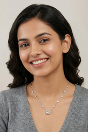 Luna Solitaire Necklace