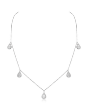 Teardrop Halo Necklace