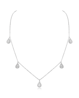 Teardrop Halo Necklace