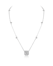 Halo Solitaire Necklace