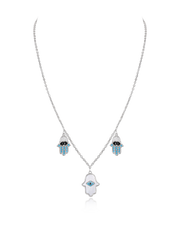 Silhouette Evil Eye Necklace