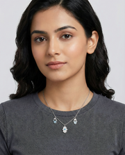 Silhouette Evil Eye Necklace