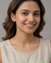 Teardrop Halo Necklace