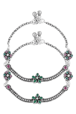 Oxidised Cadence Anklet