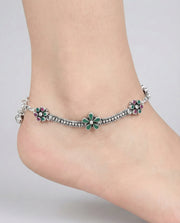 Oxidised Cadence Anklet