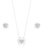 Star Heart Solitaire Pendant Set