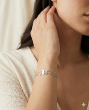 Silver Disc Bracelet