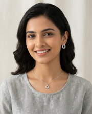 Interlinked Circle Pendant Set