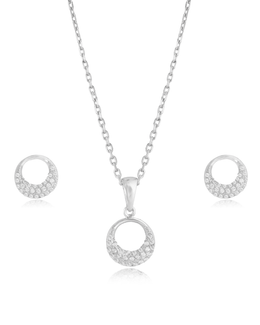 Circle Crest Pendant Set