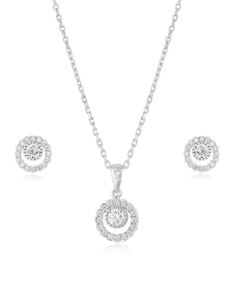 Eternal Orbit Circle pendant set