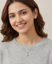 Eternal Orbit Circle pendant set