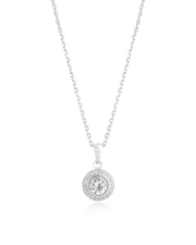 Classic Round Solitaire pendant set
