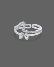 Koura Silver Butterfly Ring