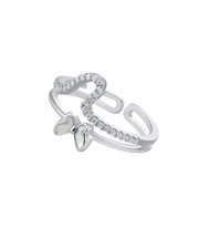 Koura Silver Butterfly Ring