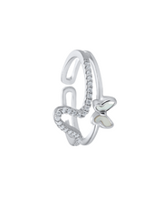 Koura Silver Butterfly Ring