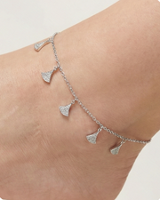 Curved Triangle Anklet