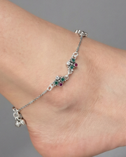 Oxidised Velour Anklet