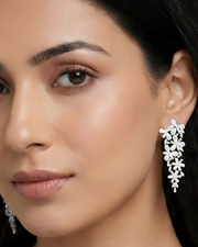 Floral Cascade Drop Earrings
