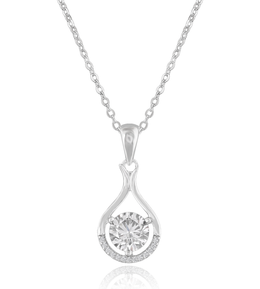 Solitaire Soft Drop Pendant