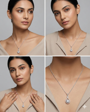 Solitaire Soft Drop Pendant